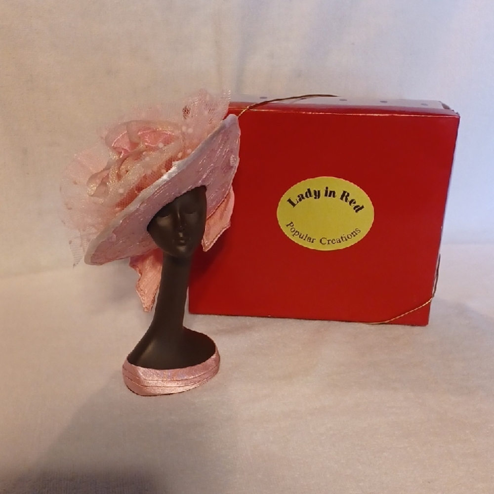 Pink Passion Mannequin Pink Fascinator Hat Home Decor